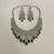 The emerald diamond necklace & earring set