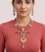 The amethyst tree of life necklace & earring set