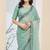 Solid silk blend ready to wear saree