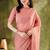 Solid silk blend ready to wear saree
