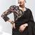 Black embroidery crush tissue fancy saree with blouse piece