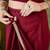 Solid silk blend ready to wear saree