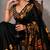 Geometeri print satin ready to wear saree