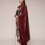 Geometeri print satin ready to wear saree