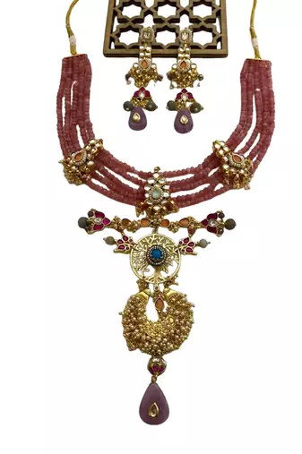 The amethyst tree of life necklace & earring set