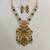 The royal peacock kundan necklace & earring set