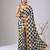 Checked print satin reagular saree