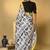 Satin camera print ready to wear saree