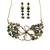 The multicolor kundan floral necklace & earring set