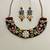 The peacock elephant kundan necklace & earring set