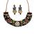 The peacock elephant kundan necklace & earring set
