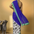 Satin camera print ready to wear saree