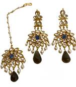 The lumina kundan tika earring set