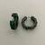 Emerald diamond hoop earrings