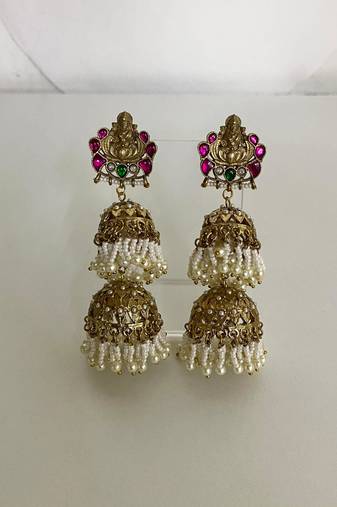 Divine lakshmi jhumka earrings