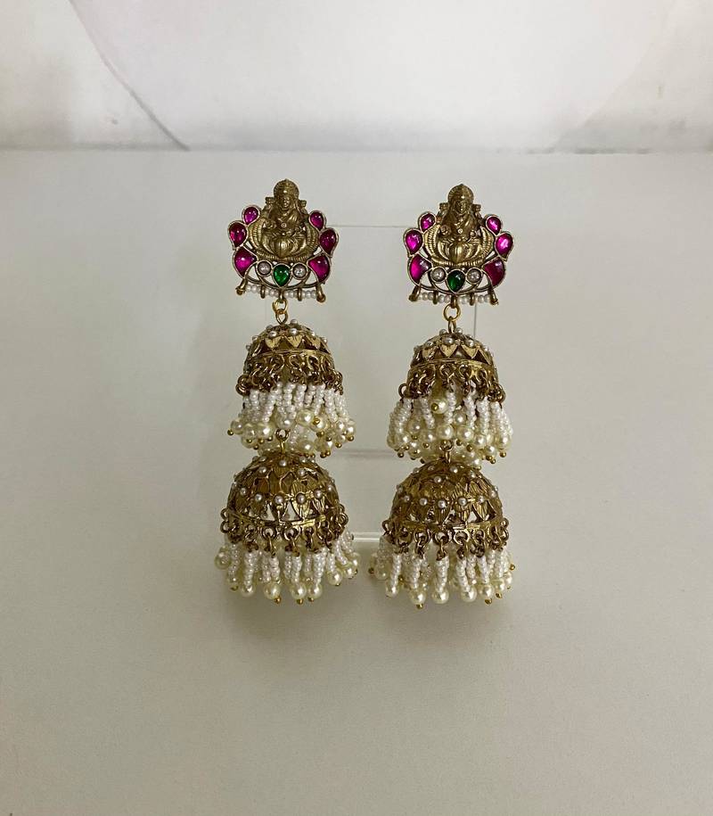 Divine lakshmi jhumka earrings