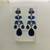 The sapphire cascade diamond earrings