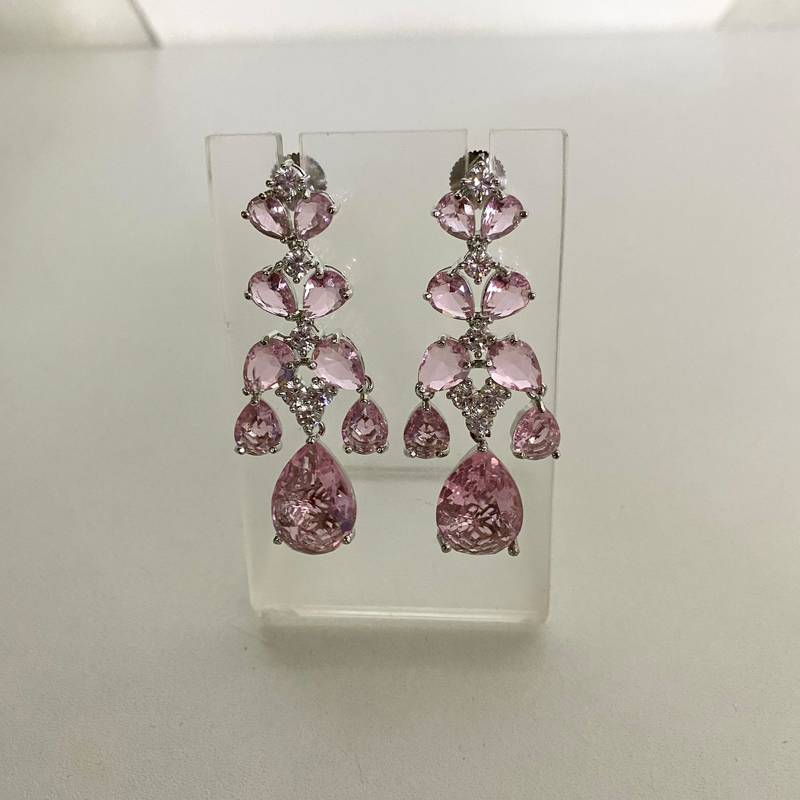 Gala pink diamond earrings