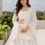 Designer White Sequins Embroidered Net Lehenga Choli with Soft Net Dupatta