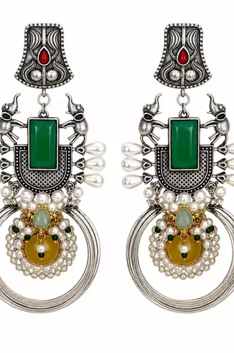 The regal elephant fusion earrings