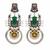 The regal elephant fusion earrings