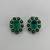 Emerald garden diamond earrings