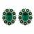 Emerald garden diamond earrings