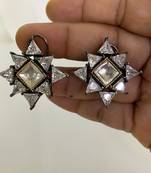 Celestial starburst diamond earrings