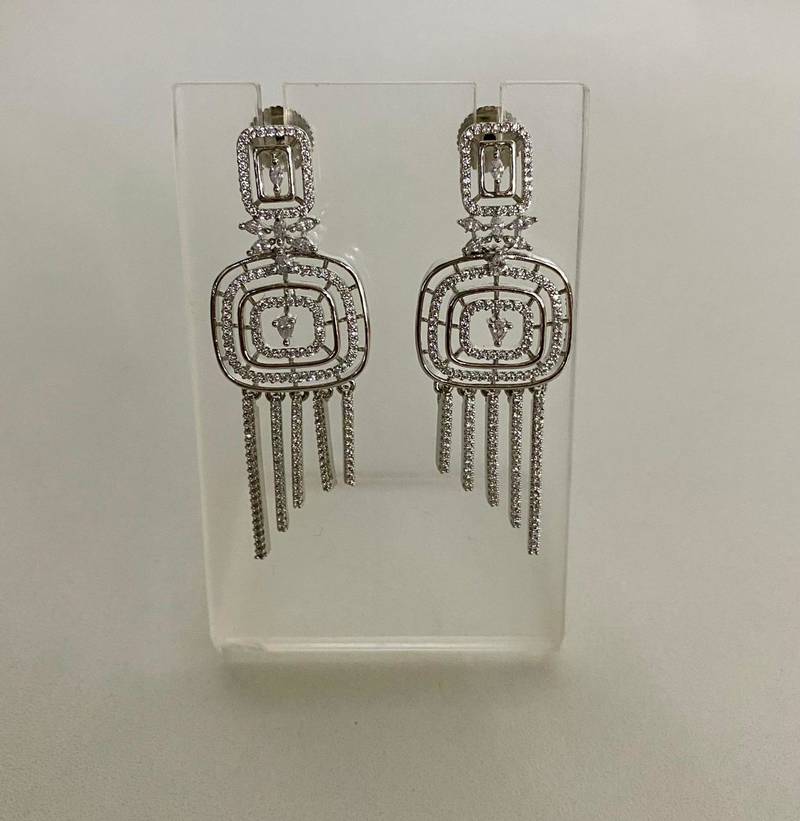 The grand diamond dangle earrings