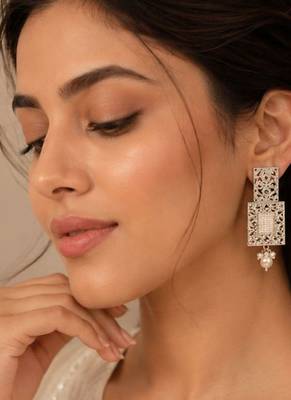   Western Classic Dangler Earrings With Gold Plating 2