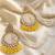   Fashionable Pearl yellow Colour Chandabali Earrings