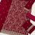 Maroon fox georgette semi stitched suit with embroidery & coding work