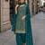 Blue fox georgette semi stitched suit with embroidery & coding work