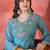 floral yoke design sequence asymmetric kurta & palazzo set