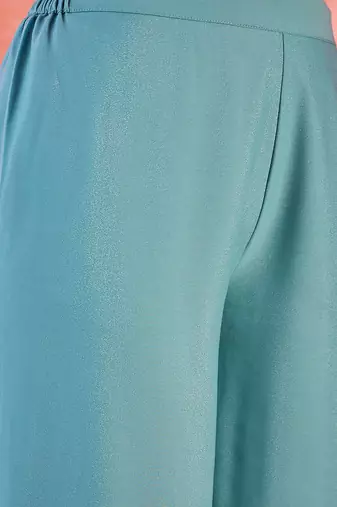floral yoke design sequence asymmetric kurta & palazzo set