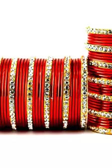 metel suhag chura red colour size-2.4,2.6,2.8,2.10