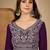 embroidered v-neck straight kurti & palazzos set