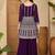embroidered v-neck straight kurti & palazzos set