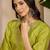 embroidered v-neck kurta & trousers kurta sets