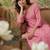 yoke  embroidered kurta & palazzos kurta sets