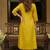 yoke design v-neck kurta & palazzos