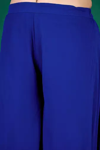 alina cut floral embroidered v-neck kurta with palazzo