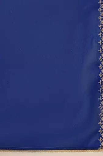 embroidered sequence kurta & palazzos with dupatta set
