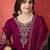 women floral embroidered a-line kurta with trousers & dupatta