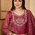 women silk blend embroidered kurta sets with dupatta