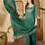 women silk blend embroidered kurta sets with dupatta