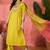 floral yoke design mirror work straight kurta with trousers & dupatta