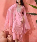 Women floral printed a-line kurta with pyjamas & dupatta