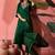 floral yoke design v-neck sequinned straight kurta with trouser and dupatta