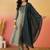 grey silk blend straight zari sequence embroidered kurta pant with dupatta